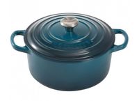 Le Creuset Braadpan Signature - Deap Teal - ø 24 cm / 4.2 liter - thumbnail