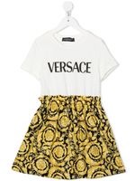 Versace Kids robe à imprimé Barocco Kids - Blanc - thumbnail