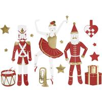 Vivi Gade trekpoppenset notenkraker rood/goud 50-delig