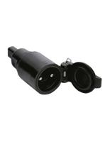 Phenoplastica lamphouder - beweegbare rubberen voet voor rechthoekige kabel