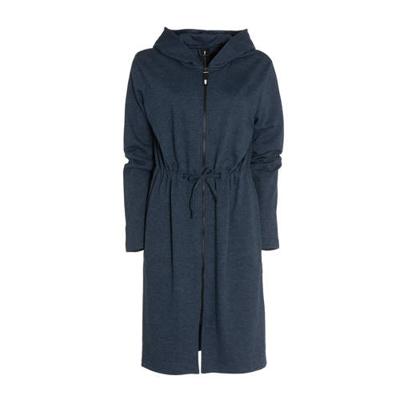 Seahorse jersey lounge badjas met ritssluiting en capuchon antraciet Seahorse jersey lounge badjas met ritssluiting en capuchon antraciet