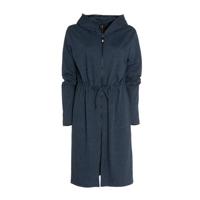 Seahorse jersey lounge badjas met ritssluiting en capuchon antraciet