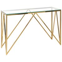 Beliani WESO - Consoletafel-Goud-Veiligheidsglas