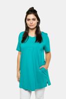 Ulla Popken Longshirt, A-lijn, V-hals, steekzakken, zijsplitten - Grote Maten