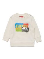 Diesel Kids sweat en coton à logo imprimé - Tons neutres