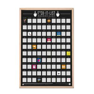 Gift Republic Scratch Poster - 100 F*ck-it-lijst