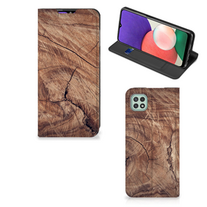 Samsung Galaxy A22 5G Book Wallet Case Tree Trunk