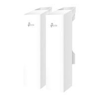 TP-LINK Omada EAP211-Bridge KIT V1 - Bridge wireless - 1GbE - Wi-Fi 5 - 5 GHz - Gestito tramite cloud - Montaggio su asta (confezione da 2)