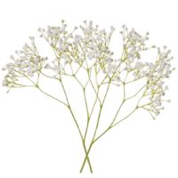 2x stuks kunstbloemen Gipskruid/Gypsophila takken wit 58 cm - thumbnail