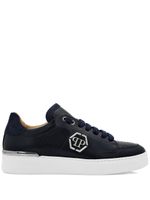 Philipp Plein baskets à logo appliqué - Bleu - thumbnail