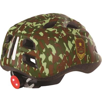 Polisport helm Army S 52-56 cm met led