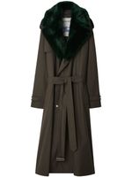 Burberry trench Kennington à taille ceinturée - Vert