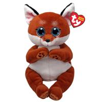 TY Beanie Babies Bellies Knuffel Vos Witt 24 cm - thumbnail