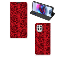 Motorola Moto G100 Smart Cover Red Roses