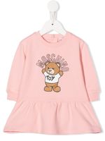 Moschino Kids robe-sweat à logo Teddy Bear - Rose