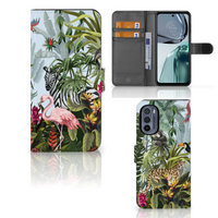 Telefoonhoesje met Pasjes voor Motorola Moto G62 5G Jungle - thumbnail