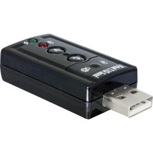 DeLOCK 61645 tussenstuk voor kabels USB 2.0 2x 3.5 Zwart