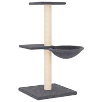 vidaXL Kattenmeubel met sisal krabpalen 72 cm donkergrijs, kattenpaal, kattenboom, kattenkrabpaal, kattenhuis, kattenmeubel, kattenpalen