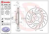 Remschijf BREMBO, Remschijftype: Geperforeerd / Geventileerd, u.a. für Mercedes-Benz