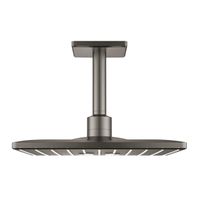 GROHE Rainshower SmartActive hoofddoucheset: hoofddouche 310 SmartActive vierkant plafondmontage m. 2 straalsoorten brushed hard graphite 26481AL0