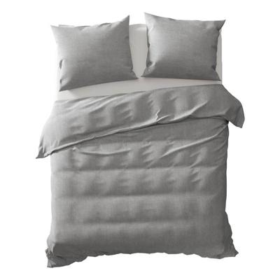 Yellow Dekbedovertrek Perkal Katoen Chambray dark grey Yellow Dekbedovertrek Perkal Katoen Chambray dark grey