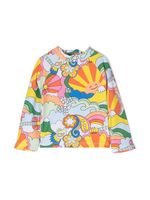 Stella McCartney Kids maillot de bain à imprimé graphique - Jaune