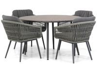 Lifestyle Western/Matale 125 cm rond dining tuinset 5-delig - thumbnail