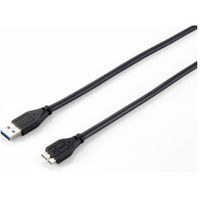 Equip 128397 USB-kabel 1,8 m USB 3.2 Gen 1 (3.1 Gen 1) USB A Micro-USB B Zwart - thumbnail