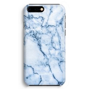 Blauw marmer: iPhone 8 Plus Volledig Geprint Hoesje