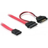 Delock 84418 Kabel Slim SATA female > SATA 7-polig + SATA 15-polig 5 V 50cm