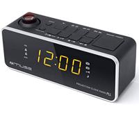 Muse M-188 P wekkerradio met tijdprojectie (FM/MW, 2 wektijden) zwart