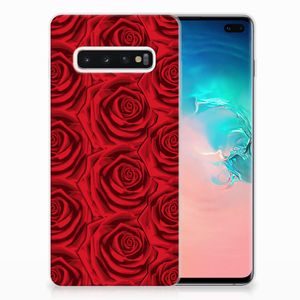 Samsung Galaxy S10 Plus TPU Case Red Roses