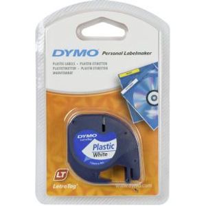 Dymo Letratag Band Plastic wit 12 mm x 4 m 91221