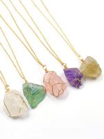 Natural Irregular Shape Crystal Handmade Necklace