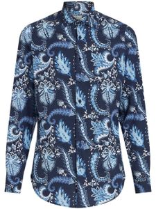 ETRO chemise à imprimé cachemire - Bleu