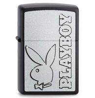 Zippo Aansteker Playboy Logo Grijs/Zwart