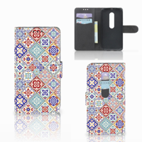 Motorola Moto G 3e Generatie Bookcase Tiles Color