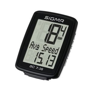 Sigma BC 7.16 Draadloze fietscomputer Zwart