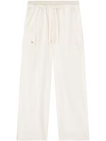 Palm Angels pantalon ample en satin - Blanc - thumbnail