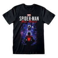 Spider-Man Miles Morales Video Game T-Shirt City Overwatch Size S - thumbnail