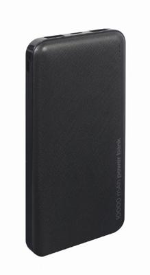 Gembird powerbank - 10.000 mAh - zwart - PB10-02 Gembird powerbank - 10.000 mAh - zwart - PB10-02