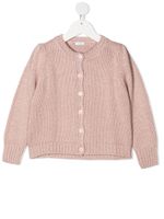 Il Gufo cardigan à bords nervurés - Rose