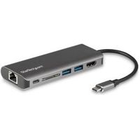 StarTech.com DKT30CSDHPD USB 3.0 (3.1 Gen 1) Type-C Zwart, Grijs notebook dock & poortreplicator