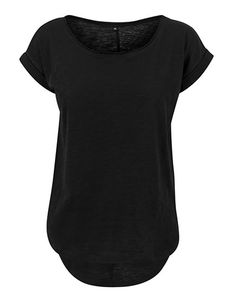 Build Your Brand BY036 Ladies` Long Slub Tee