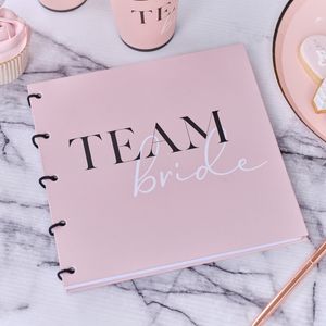 Gastenboek 'Team Bride' Roze