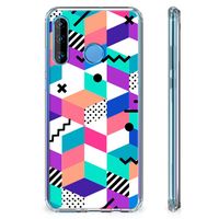 Huawei P30 Lite Shockproof Case Blokken Kleurrijk - thumbnail