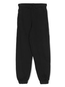 MSGM Kids pantalon de jogging à patch logo - Noir