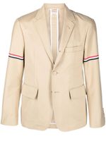 Thom Browne blazer boutonné à rayures RWB - Tons neutres