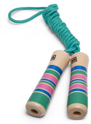 BS Toys sprintouw junior 2 meter katoen/hout turqoise BS Toys sprintouw junior 2 meter katoen/hout turqoise