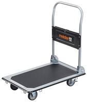 Meister Platformwagen - inklapbaar - tot 150 kg draagkracht - parkeerrem/transporthulp met zwenkwielen/pakketwagen met anti-slip coating/klapwagen van staal / 8985530